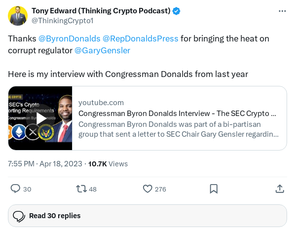 Screenshot of Archived Tweet