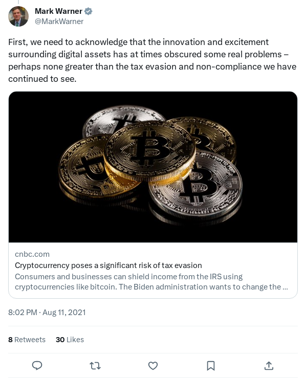 Screenshot of Archived Tweet