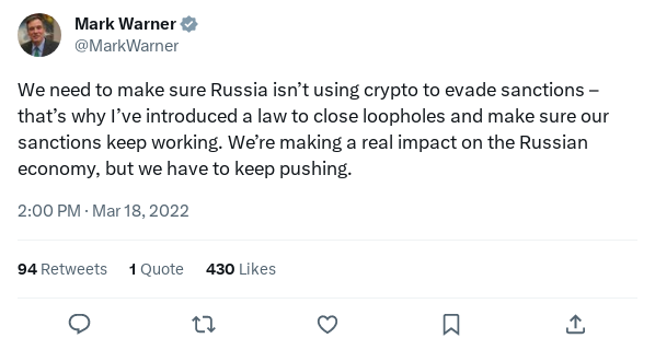 Screenshot of Archived Tweet