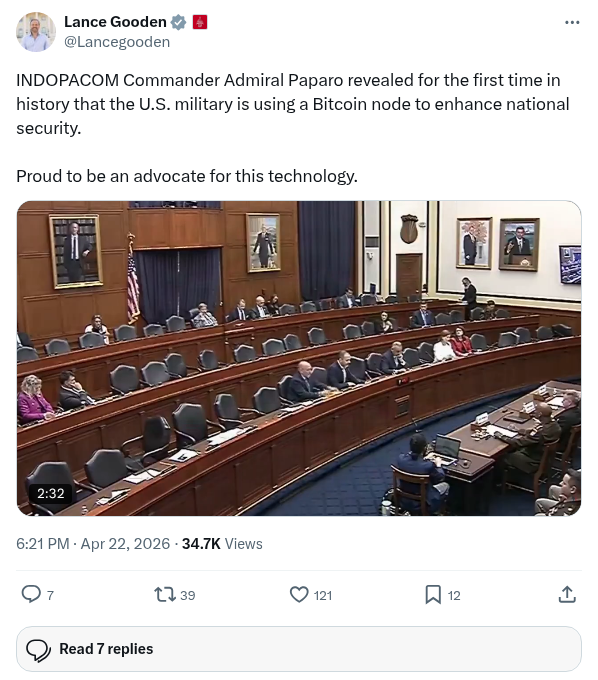 Screenshot of Archived Tweet