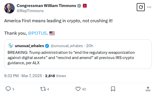 Screenshot of Archived Tweet