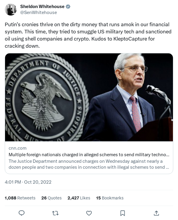 Screenshot of Archived Tweet