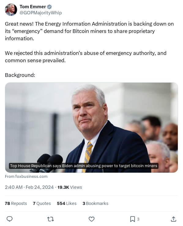 Screenshot of Archived Tweet