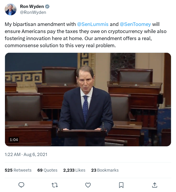 Screenshot of Archived Tweet