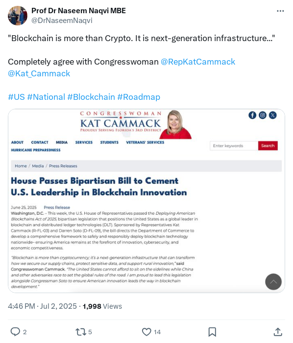 Screenshot of Archived Tweet