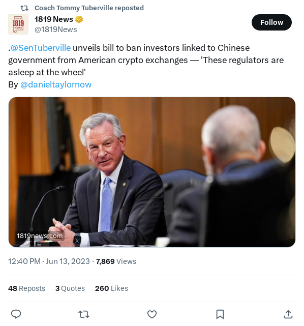 Screenshot of Archived Tweet