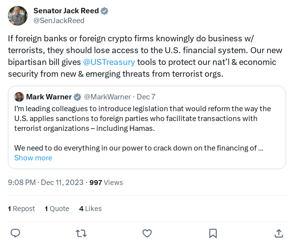 Screenshot of Archived Tweet