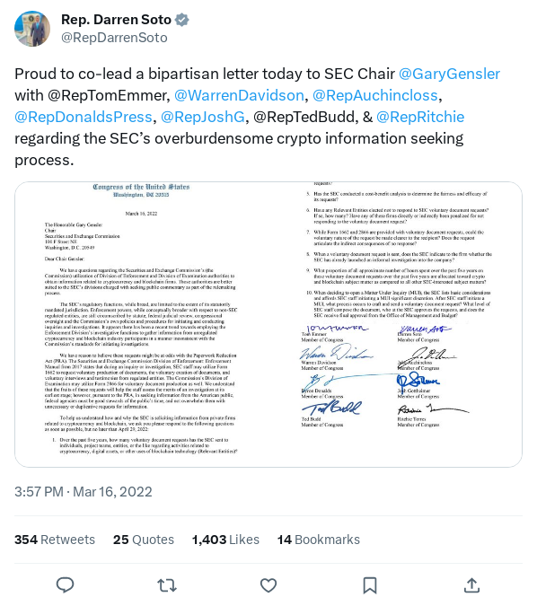 Screenshot of Archived Tweet