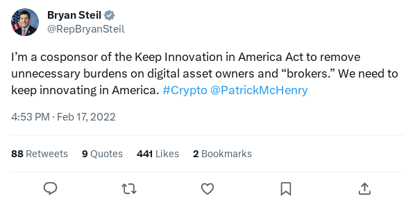 Screenshot of Archived Tweet