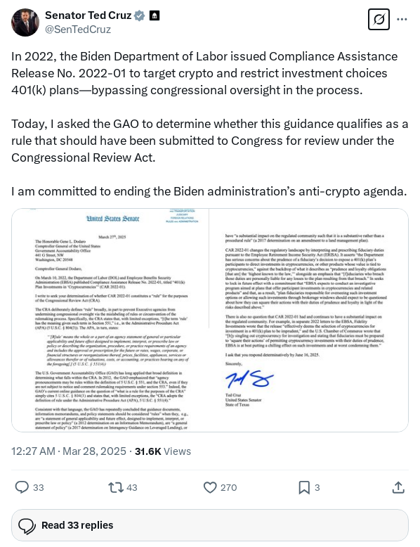 Screenshot of Archived Tweet