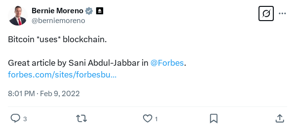 Screenshot of Archived Tweet