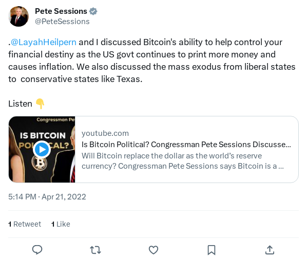 Screenshot of Archived Tweet