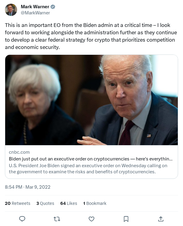 Screenshot of Archived Tweet