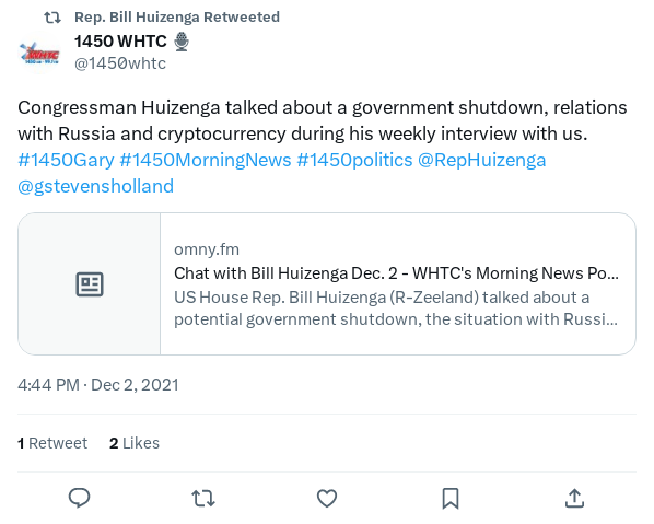 Screenshot of Archived Tweet