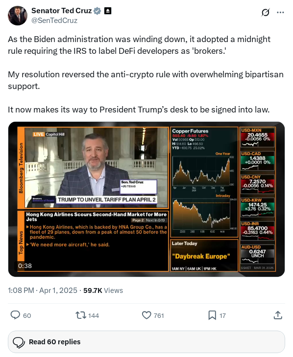 Screenshot of Archived Tweet