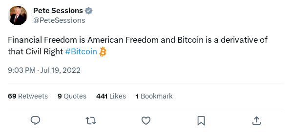 Screenshot of Archived Tweet