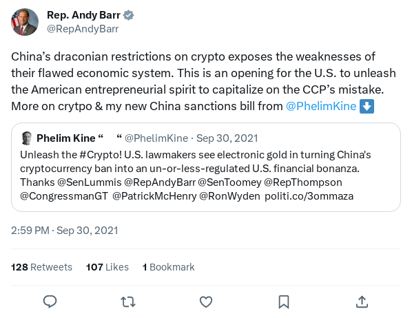 Screenshot of Archived Tweet