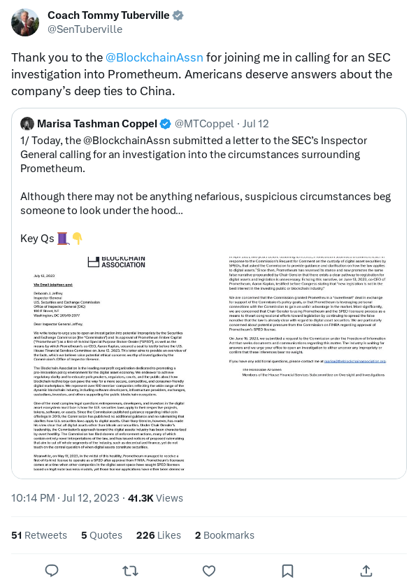 Screenshot of Archived Tweet