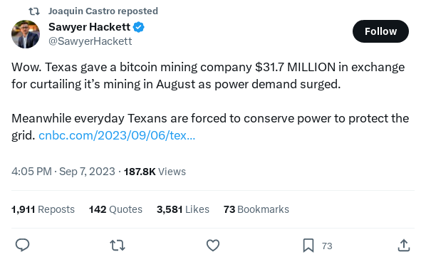 Screenshot of Archived Tweet
