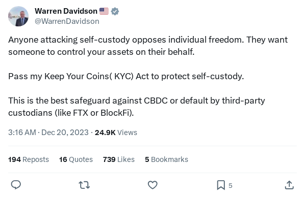 Screenshot of Archived Tweet