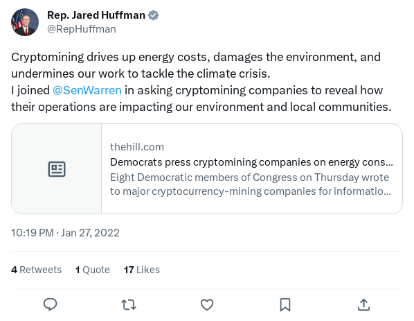 Screenshot of Archived Tweet