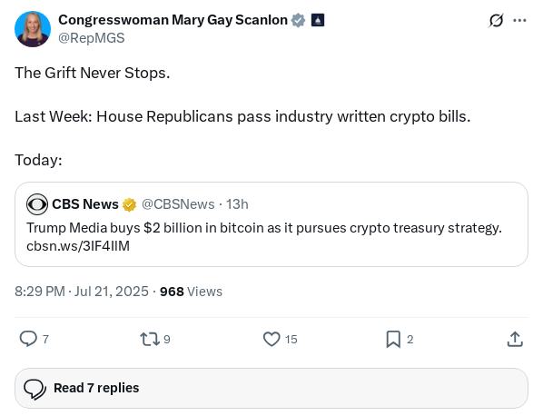 Screenshot of Archived Tweet