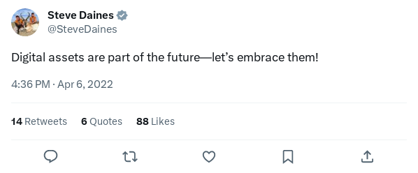 Screenshot of Archived Tweet