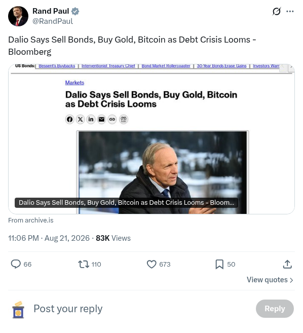 Screenshot of Archived Tweet