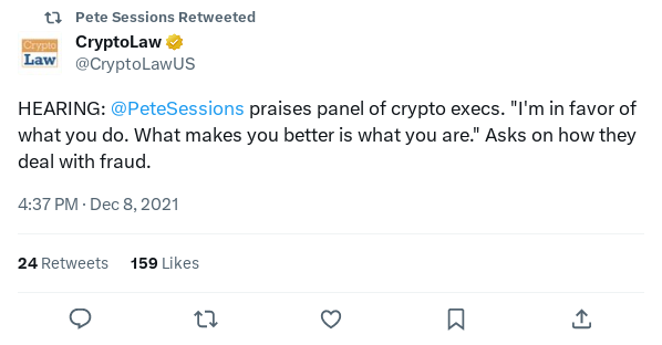 Screenshot of Archived Tweet