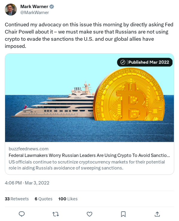 Screenshot of Archived Tweet