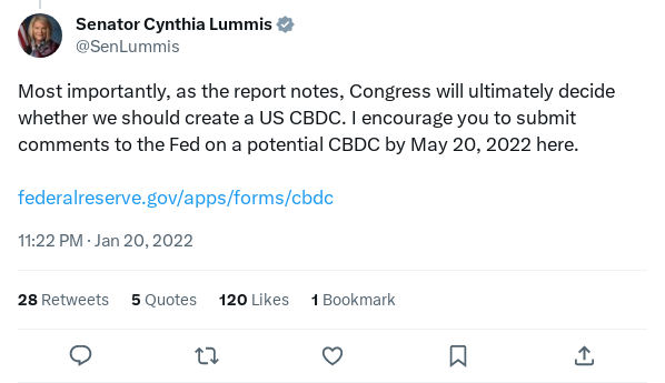 Screenshot of Archived Tweet
