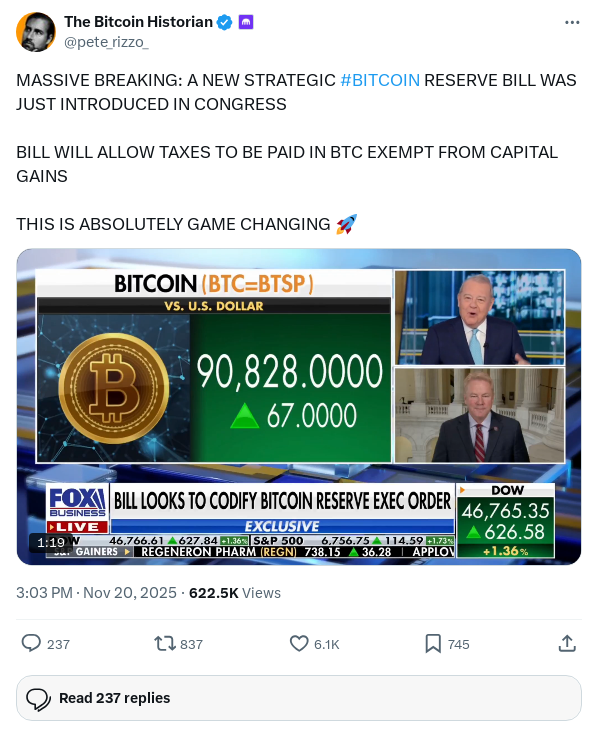 Screenshot of Archived Tweet