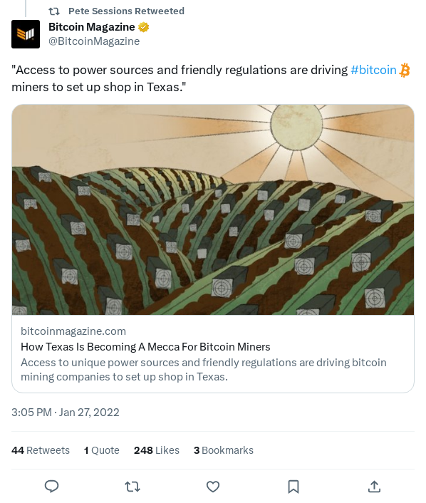 Screenshot of Archived Tweet