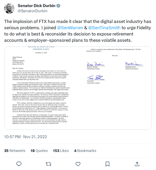 Screenshot of Archived Tweet