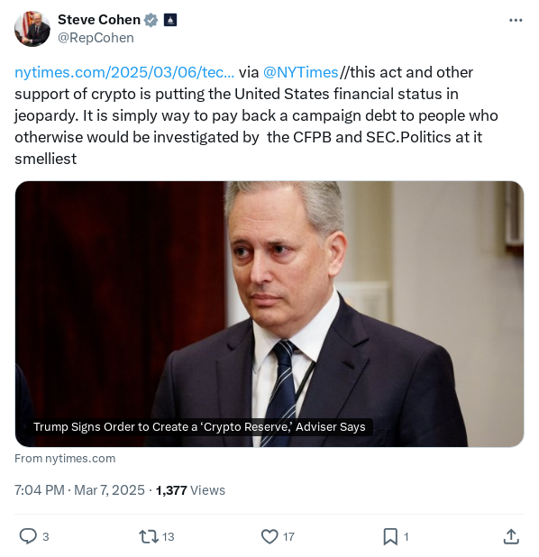 Screenshot of Archived Tweet