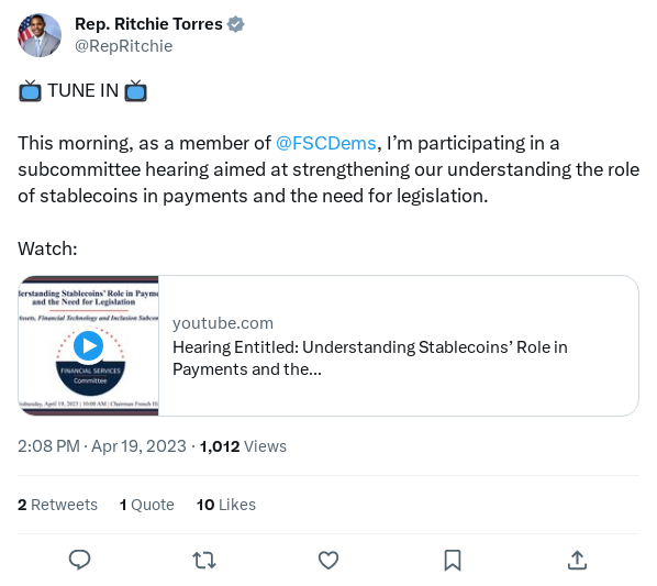 Screenshot of Archived Tweet