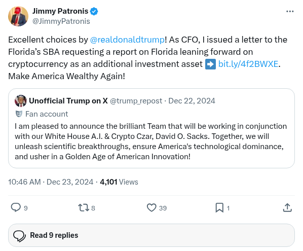 Screenshot of Archived Tweet