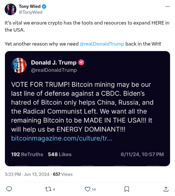 Screenshot of Archived Tweet
