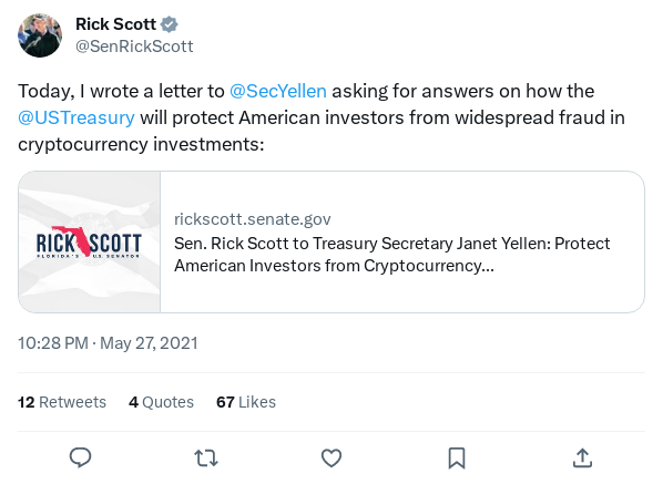 Screenshot of Archived Tweet