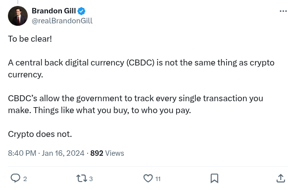 Screenshot of Archived Tweet
