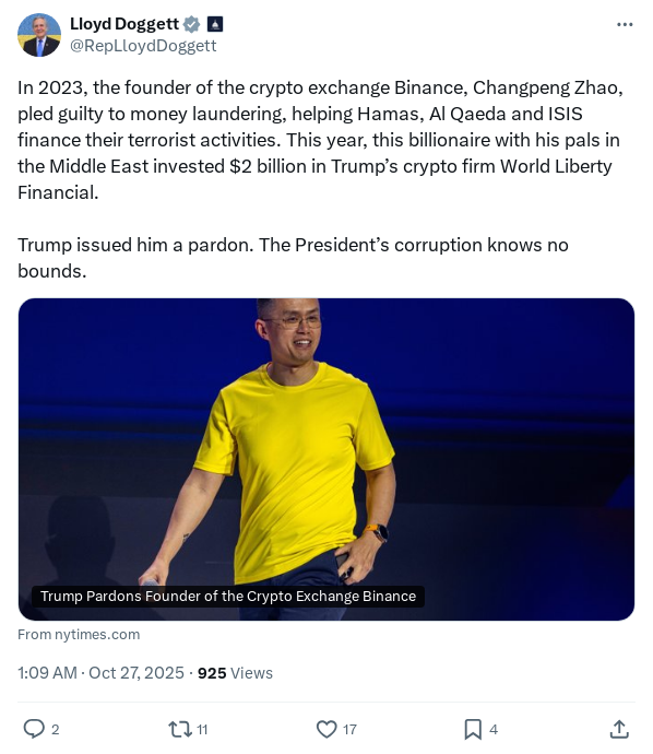 Screenshot of Archived Tweet