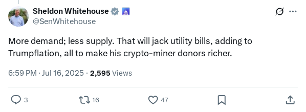 Screenshot of Archived Tweet