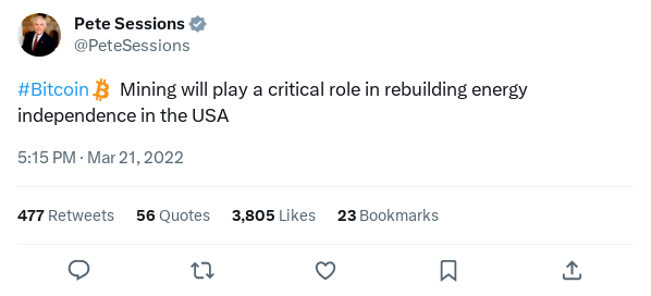 Screenshot of Archived Tweet