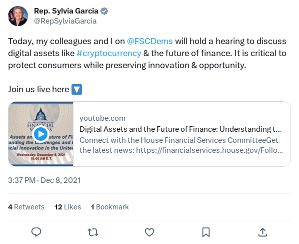 Screenshot of Archived Tweet