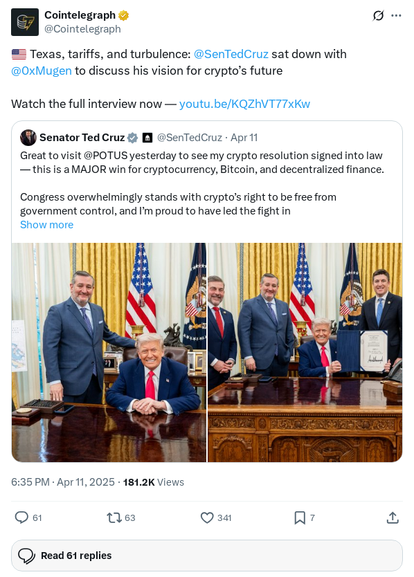 Screenshot of Archived Tweet