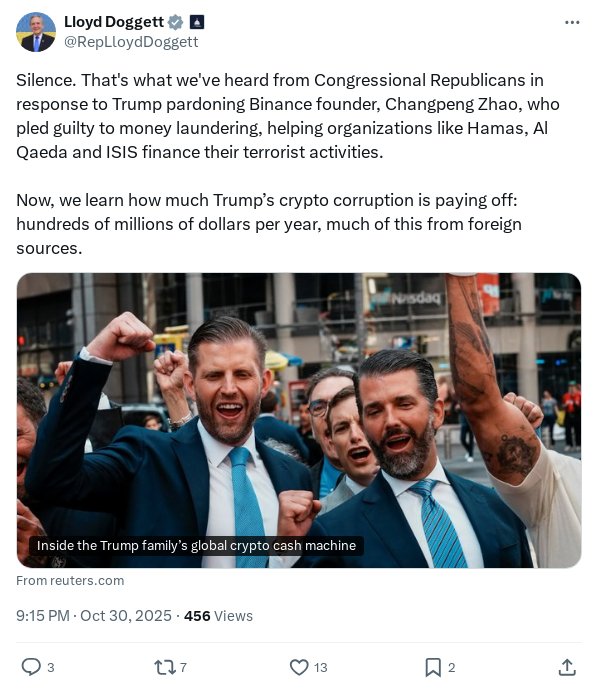 Screenshot of Archived Tweet