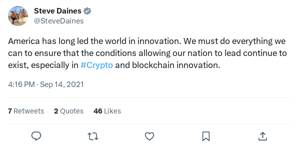 Screenshot of Archived Tweet