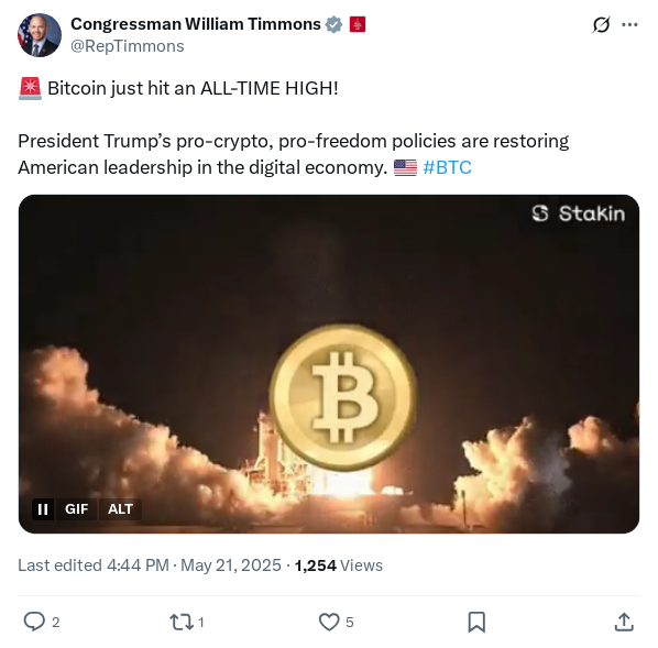 Screenshot of Archived Tweet