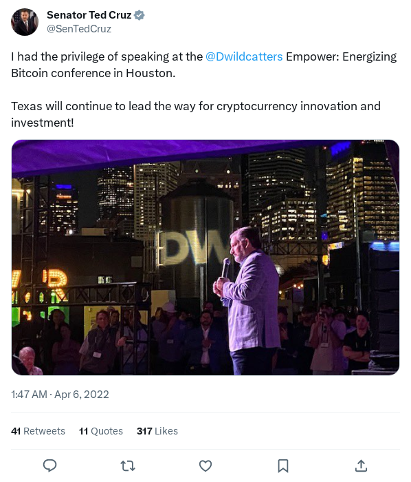 Screenshot of Archived Tweet