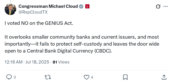 Screenshot of Archived Tweet